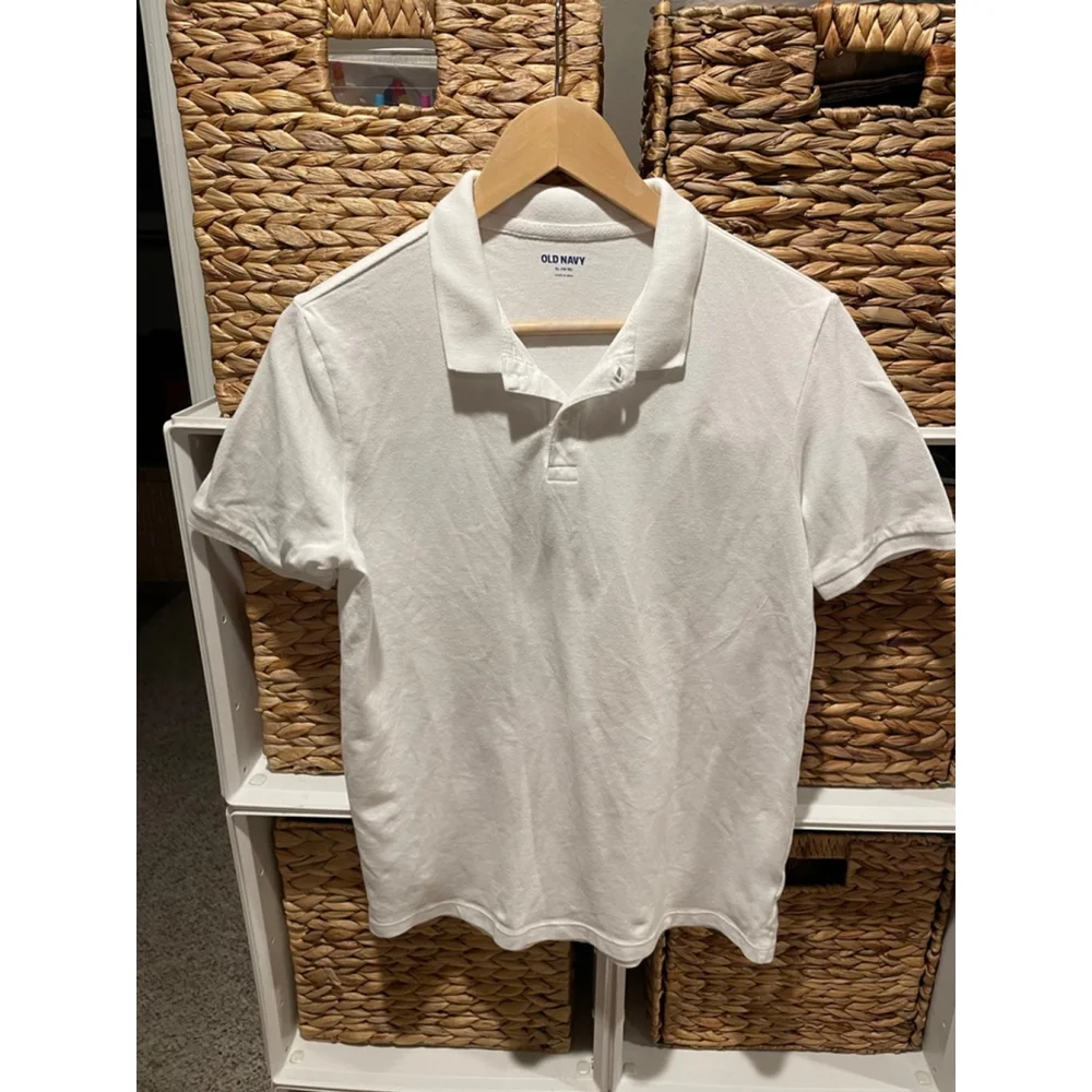 Boys Classic Polo Shirts-Back to School Collared Uniform Shirts-Size 14/16